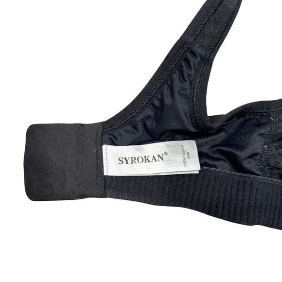 Syrokan High Impact Sports Bra WireFree Black 34DD - Picture 8 of 10